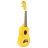 Makala Dolphin MK-SD-YLBURST - Yellow Burst Soprano Dolphin Ukulele, with Tote Bag - 3
