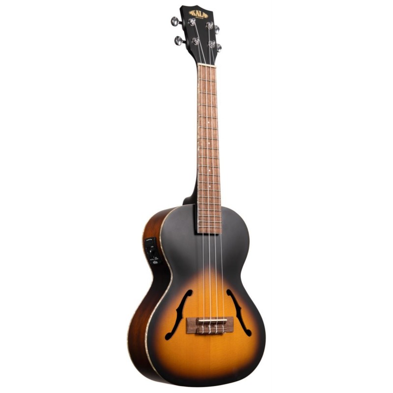 KALA KA-JTE/2TS - Tobacco Burst Archtop Tenor Ukulele, with EQ & Case (UC-T) - 3