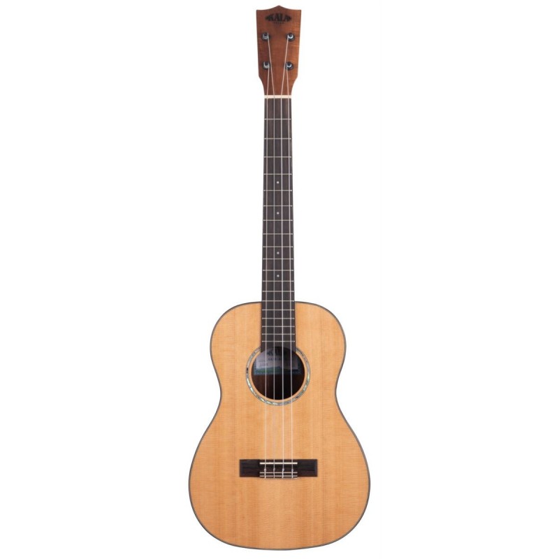 KALA KA-SCAC-B - Gloss Solid Cedar Top Acacia Baritone Ukulele, with Bag (UB-B) - 1