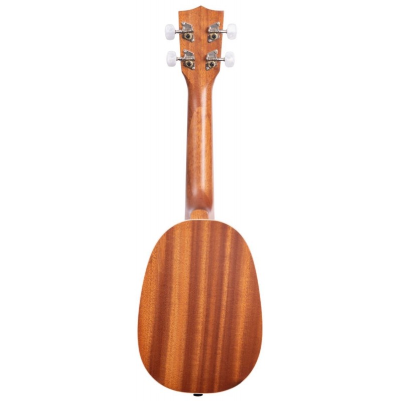 KALA KA-P - Satin Mahogany Soprano Pineapple Ukulele, with Bag (UB-S) - 4