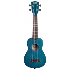 KALA KA-SEMB - Blue Exotic Mahogany Soprano Ukulele, with Bag (UB-S) - 1