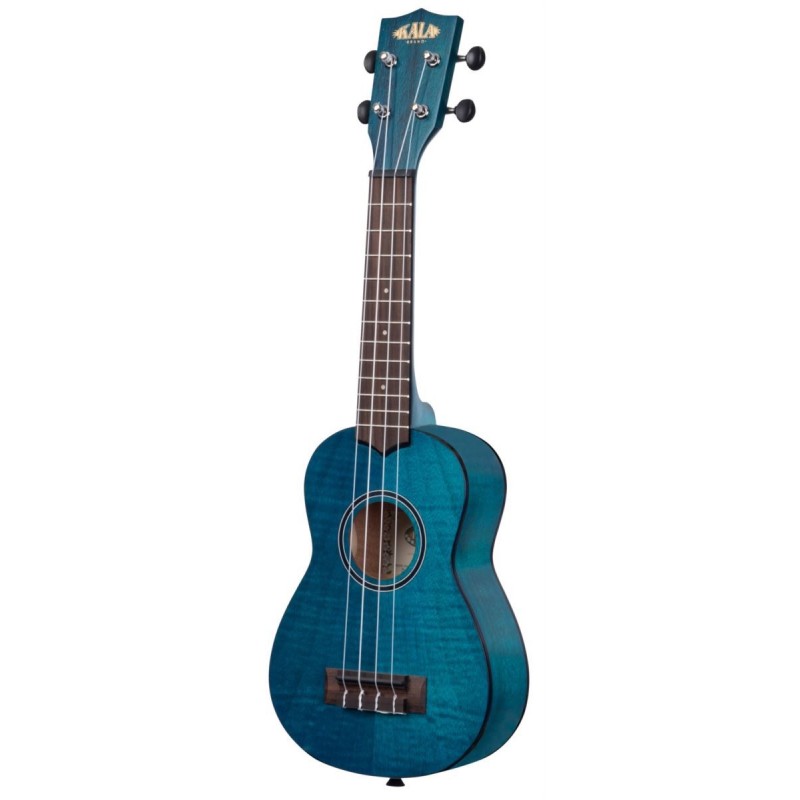 KALA KA-SEMB - Blue Exotic Mahogany Soprano Ukulele, with Bag (UB-S) - 2