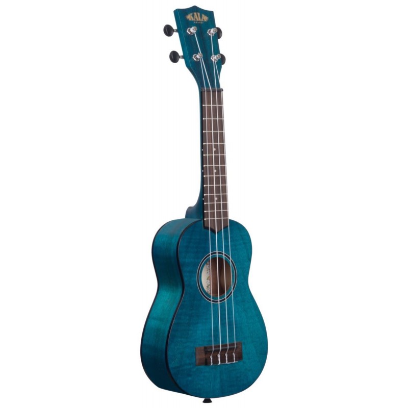 KALA KA-SEMB - Blue Exotic Mahogany Soprano Ukulele, with Bag (UB-S) - 3