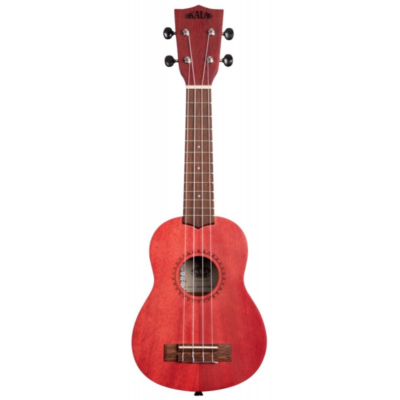 KALA KA-MRT-RED-S - Adobe Red Watercolor Meranti Soprano Ukulele - 1