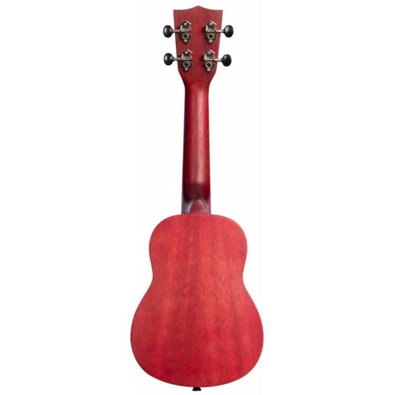 KALA KA-MRT-RED-S - Adobe Red Watercolor Meranti Soprano Ukulele - 4