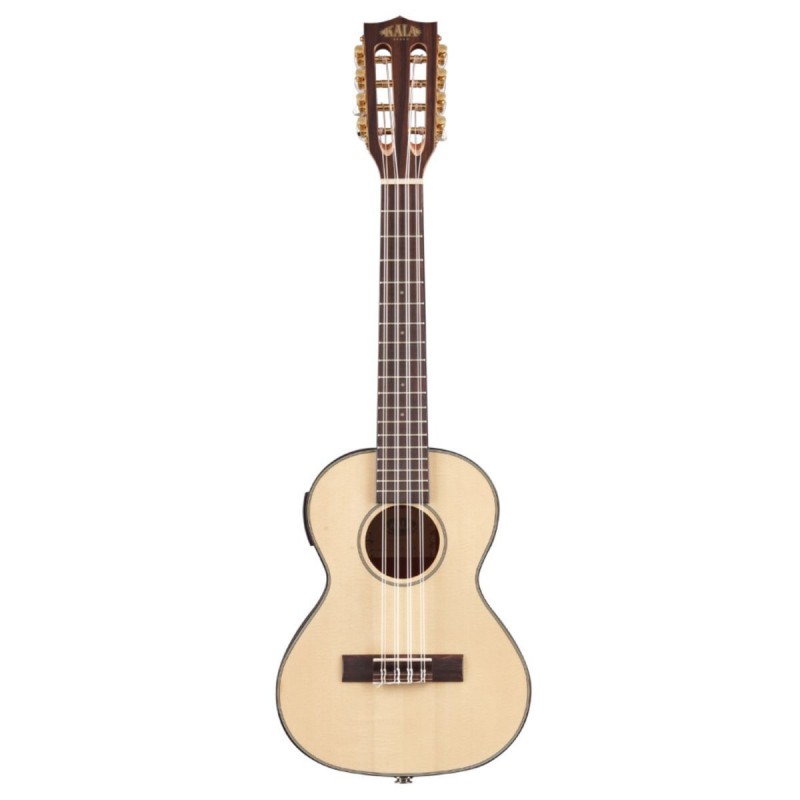 KALA KA-S8E - Solid Spruce Top 8-String Ukulele, with EQ & Bag (UB-T) - 1