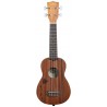 KALA KA-15S-H2 - Satin Mahogany Soprano with Hawaiian Islands and Tattoo, with Bag (UB-S) - 1