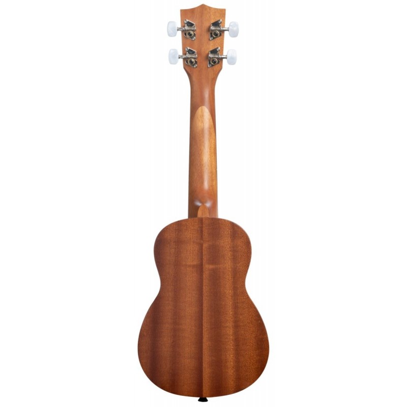 KALA KA-15S-H2 - Satin Mahogany Soprano with Hawaiian Islands and Tattoo, with Bag (UB-S) - 4