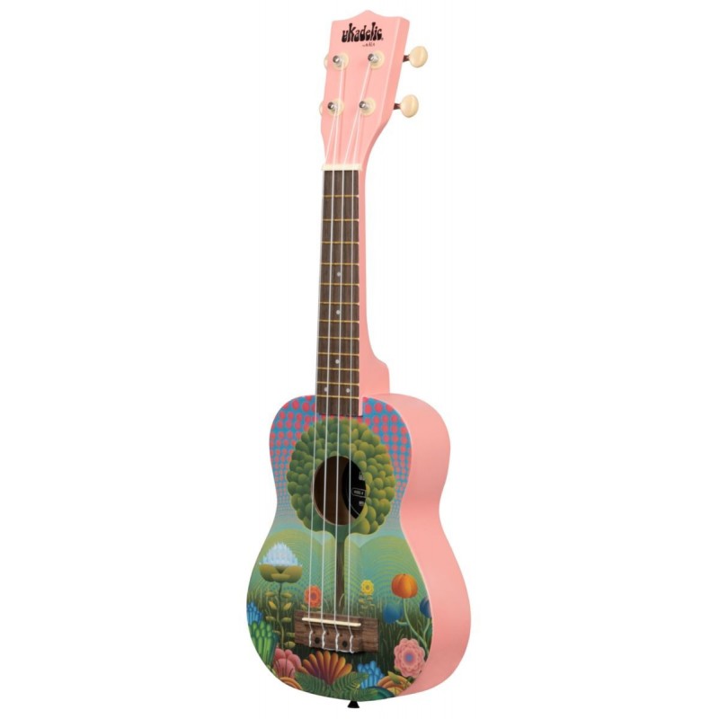 KALA Ukadelic UK-UKETOPIA - Uketopia Soprano Ukulele, with Tote Bag - 2