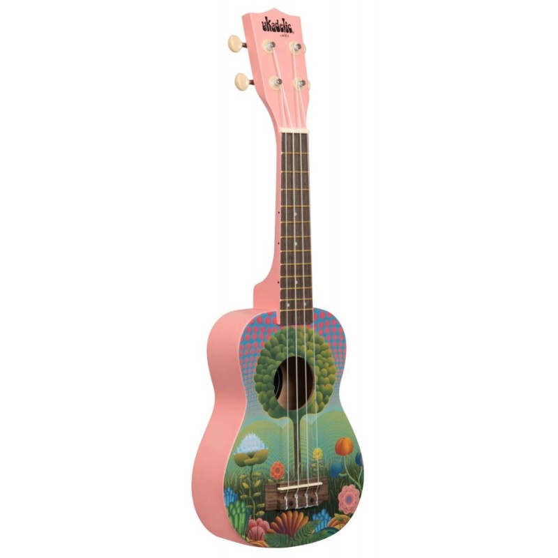 KALA Ukadelic UK-UKETOPIA - Uketopia Soprano Ukulele, with Tote Bag - 3