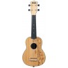 KALA Ukadelic UK-BAMBOO - Bamboo Top Soprano Ukulele, with Tote Bag - 1