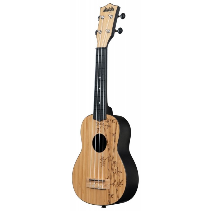 KALA Ukadelic UK-BAMBOO - Bamboo Top Soprano Ukulele, with Tote Bag - 2