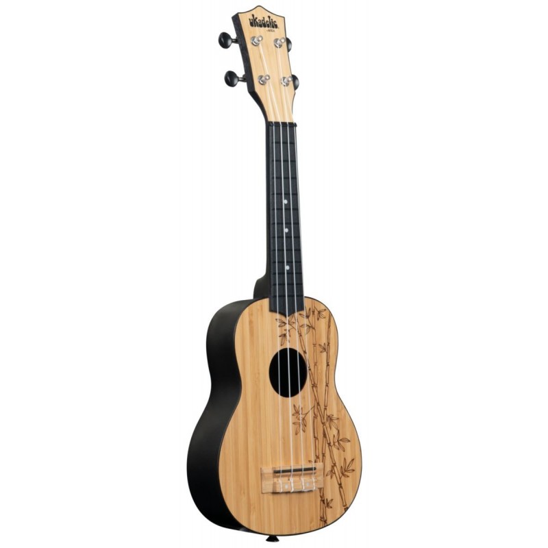 KALA Ukadelic UK-BAMBOO - Bamboo Top Soprano Ukulele, with Tote Bag - 3
