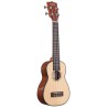 KALA KA-SSLNG - Solid Spruce Mahogany Long Neck Soprano Ukulele, with Bag (UB-S) - 3