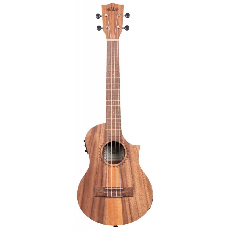 KALA KA-TK-T-CE - Teak Tri-Top Tenor Ukulele, with Cutaway & EQ - 1