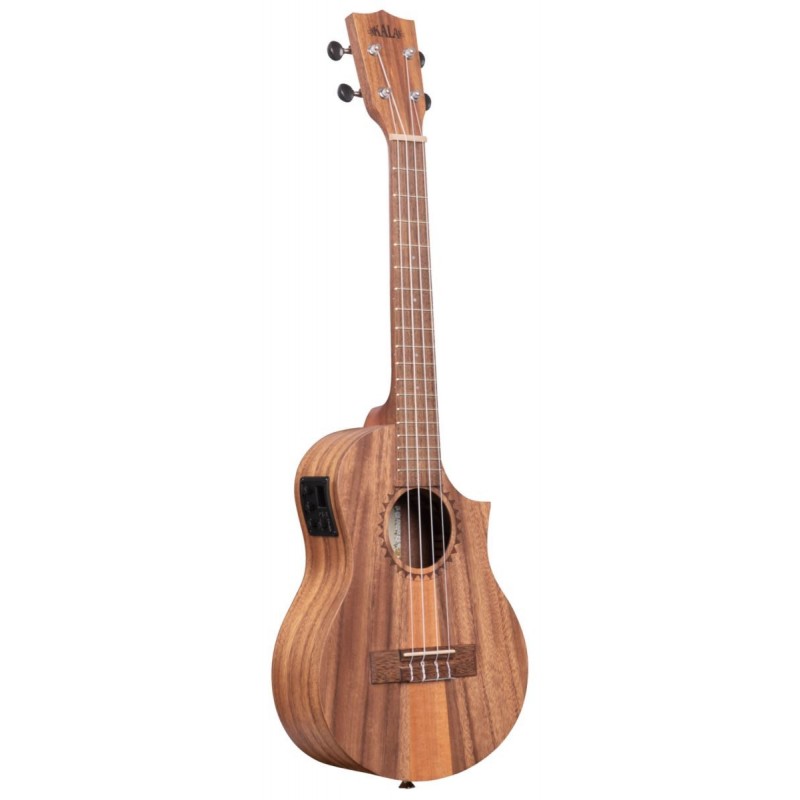 KALA KA-TK-T-CE - Teak Tri-Top Tenor Ukulele, with Cutaway & EQ - 3