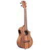 KALA KA-TK-T-CE - Teak Tri-Top Tenor Ukulele, with Cutaway & EQ - 3