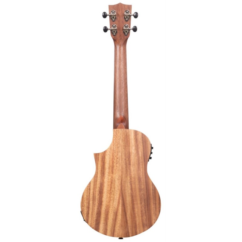 KALA KA-TK-T-CE - Teak Tri-Top Tenor Ukulele, with Cutaway & EQ - 4