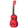 Makala Dolphin MK-SD-RDBURST - Red Burst Soprano Dolphin Ukulele, with Tote Bag - 2