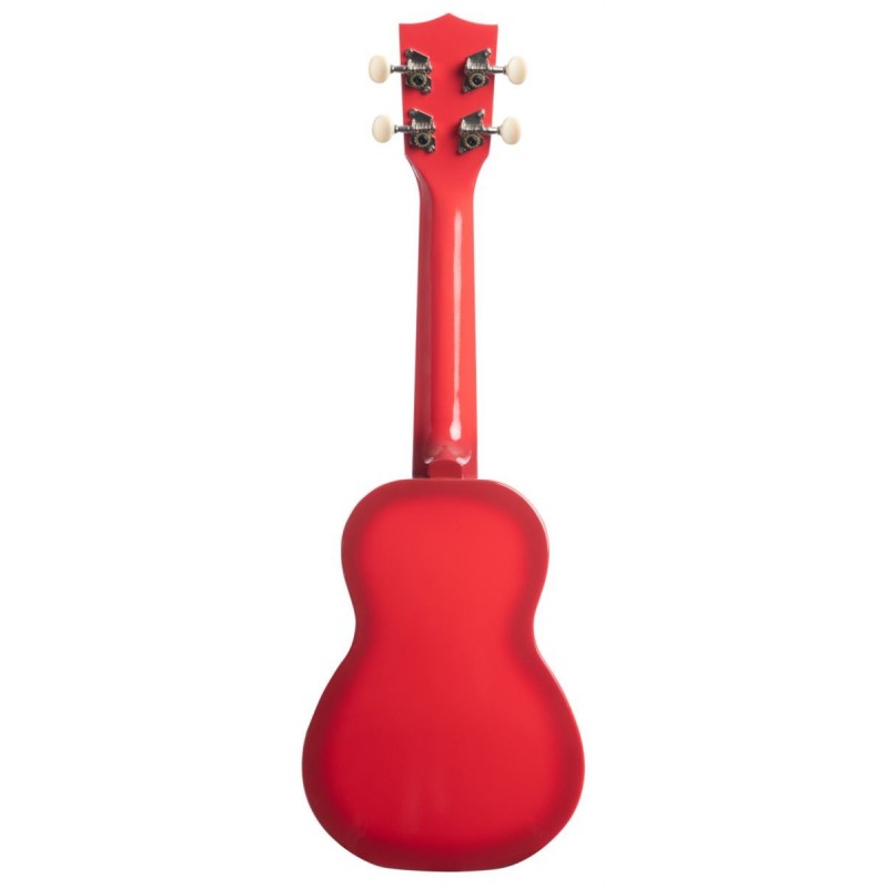 Makala Dolphin MK-SD-RDBURST - Red Burst Soprano Dolphin Ukulele, with Tote Bag - 4