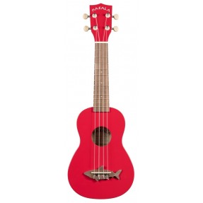 Makala Shark MK-SS-RED - Red Sea Soprano Shark Ukulele, with Tote Bag - 1