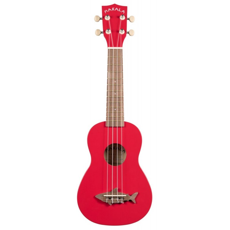 Makala Shark MK-SS-RED - Red Sea Soprano Shark Ukulele, with Tote Bag - 1