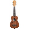 KALA KA-15S-H1 - Satin Mahogany Soprano with Hawaiian Islands, with Bag (UB-S) - 1