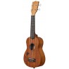 KALA KA-15S-H1 - Satin Mahogany Soprano with Hawaiian Islands, with Bag (UB-S) - 2