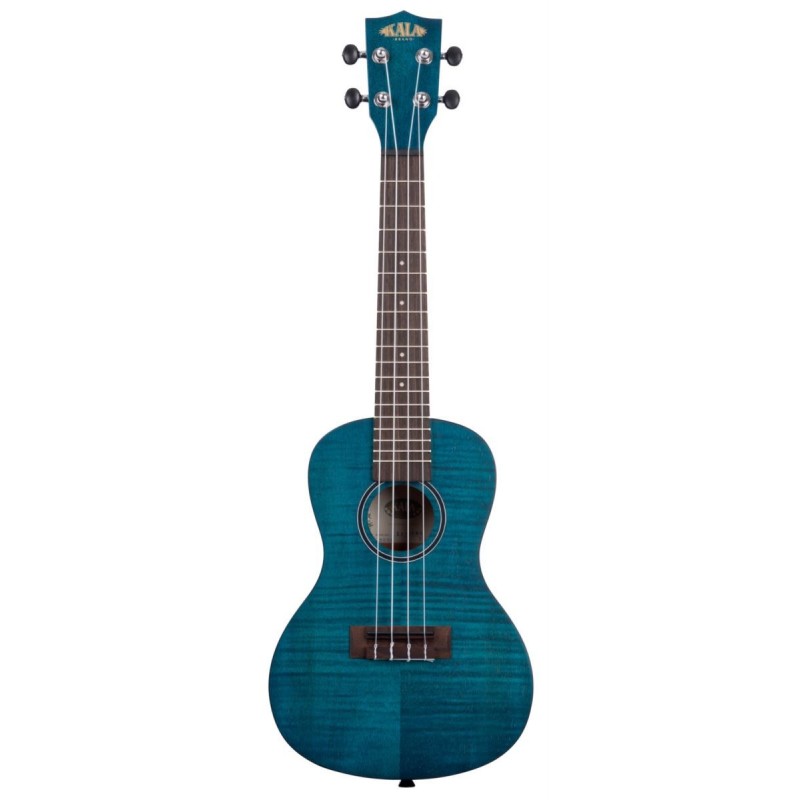 KALA KA-CEMB - Blue Exotic Mahogany Concert Ukulele, with Bag (UB-C) - 1