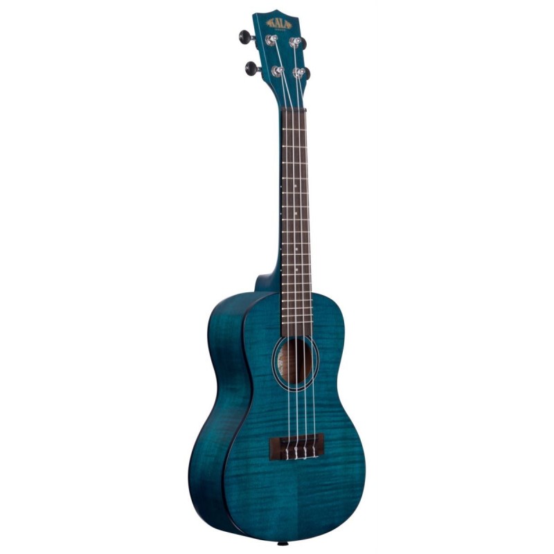 KALA KA-CEMB - Blue Exotic Mahogany Concert Ukulele, with Bag (UB-C) - 3