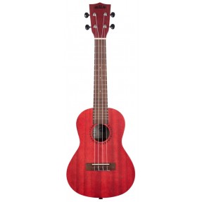 KALA KA-MRT-RED-C - Adobe Red Watercolor Meranti Concert Ukulele - 1