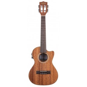 KALA KA-SMH-TG-CE - Gloss Solid Mahogany Tenor Ukulele, with Cutaway, EQ and Case (UC-T) - 1