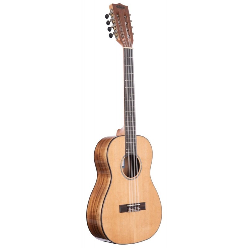 KALA KA-SCAC-B8 - Gloss Solid Cedar Top Acacia 8-String Baritone Ukulele, with Bag (UB-B) - 3