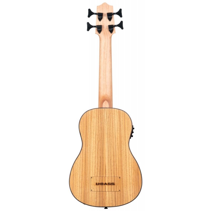 U-Bass Zebrawood, Fretted, with Deluxe Bag - 4