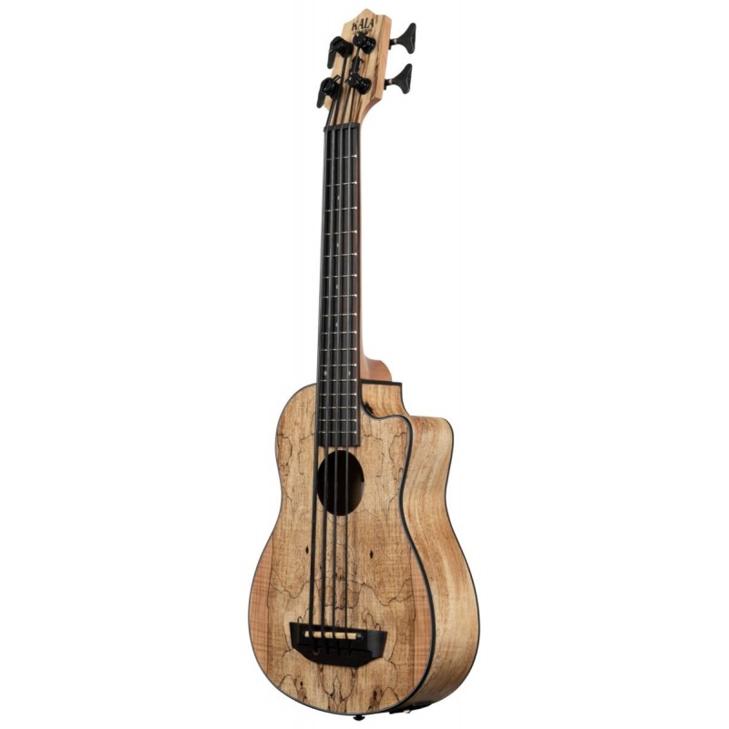 U-Bass Spalted Maple, Fretted, with Deluxe Bag - 2