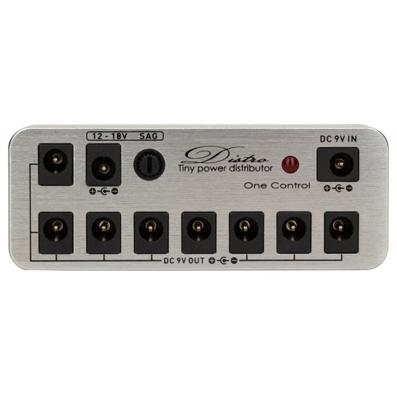 One Control Micro Distro - Tiny Power Distributor, Shiny Silver - 1