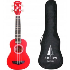 Arrow PB10 RD Red - ukulele sopranowe z pokrowcem - 1