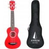 Arrow PB10 RD Red - ukulele sopranowe z pokrowcem - 1