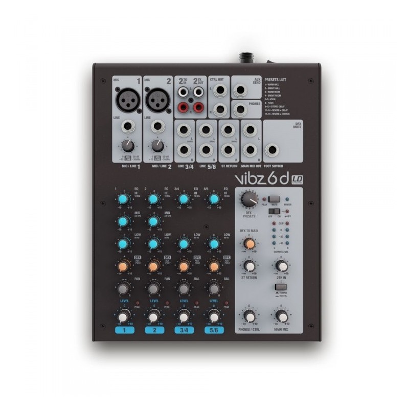 LD Systems VIBZ 6 D - mikser analogowy