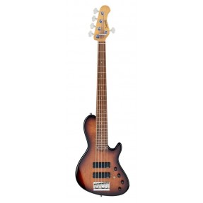 Sadowsky MasterBuilt 24-Fret Single Cut Bass, Red Alder Body, 5-String - '59 Burst Transparent High Polish - 1