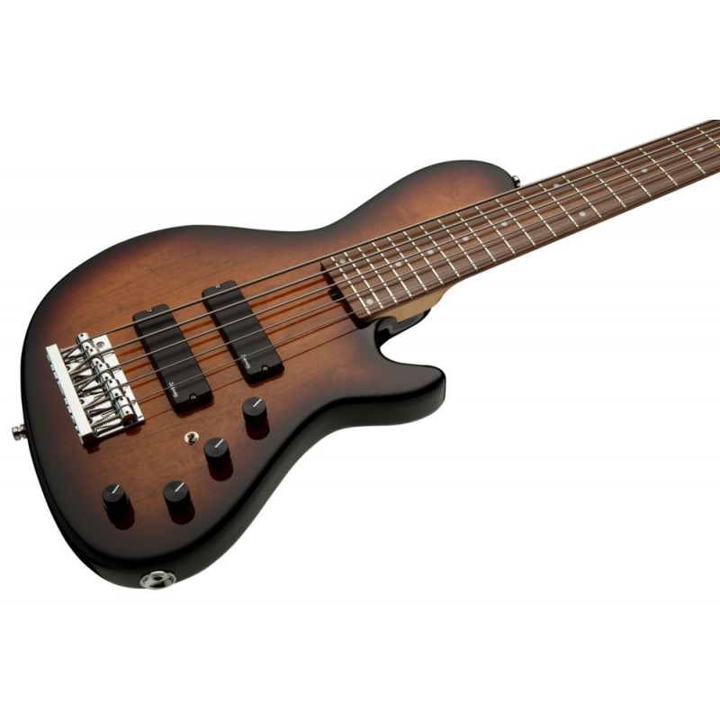 Sadowsky MasterBuilt 24-Fret Single Cut Bass, Red Alder Body, 5-String - '59 Burst Transparent High Polish - 4
