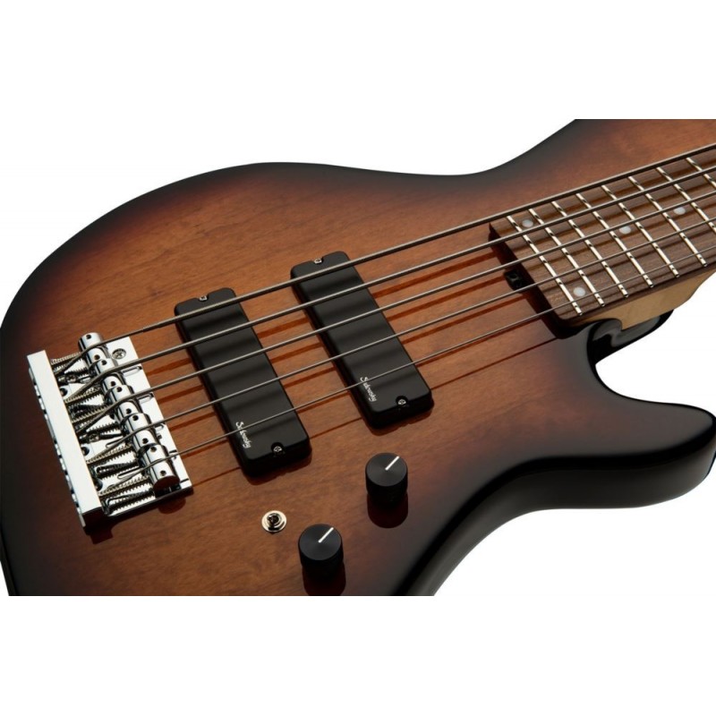 Sadowsky MasterBuilt 24-Fret Single Cut Bass, Red Alder Body, 5-String - '59 Burst Transparent High Polish - 5