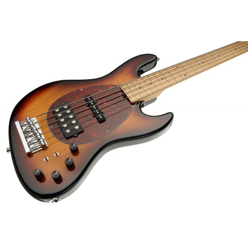 Sadowsky MasterBuilt 21-Fret Vintage M/J Bass, Swamp Ash Body, 5-String - '59 Burst Transparent High Polish - 4