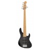 Sadowsky MasterBuilt 24-Fret Modern Bass, Swamp Ash Body, 5-String - Solid Black High Polish - 1