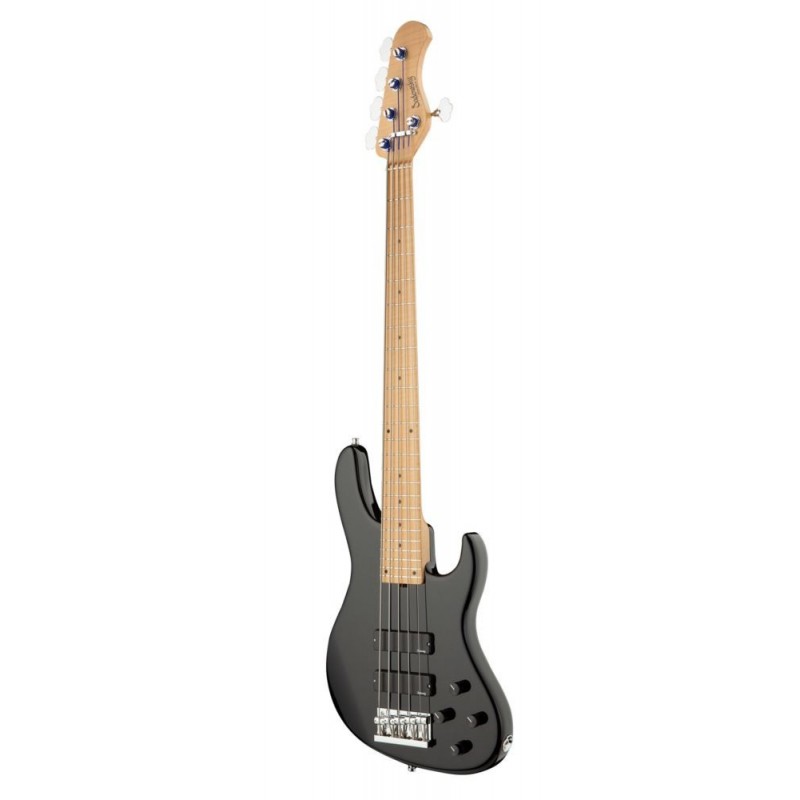 Sadowsky MasterBuilt 24-Fret Modern Bass, Swamp Ash Body, 5-String - Solid Black High Polish - 3