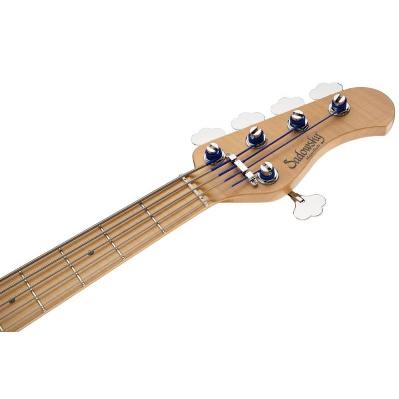 Sadowsky MasterBuilt 24-Fret Modern Bass, Swamp Ash Body, 5-String - Solid Black High Polish - 7