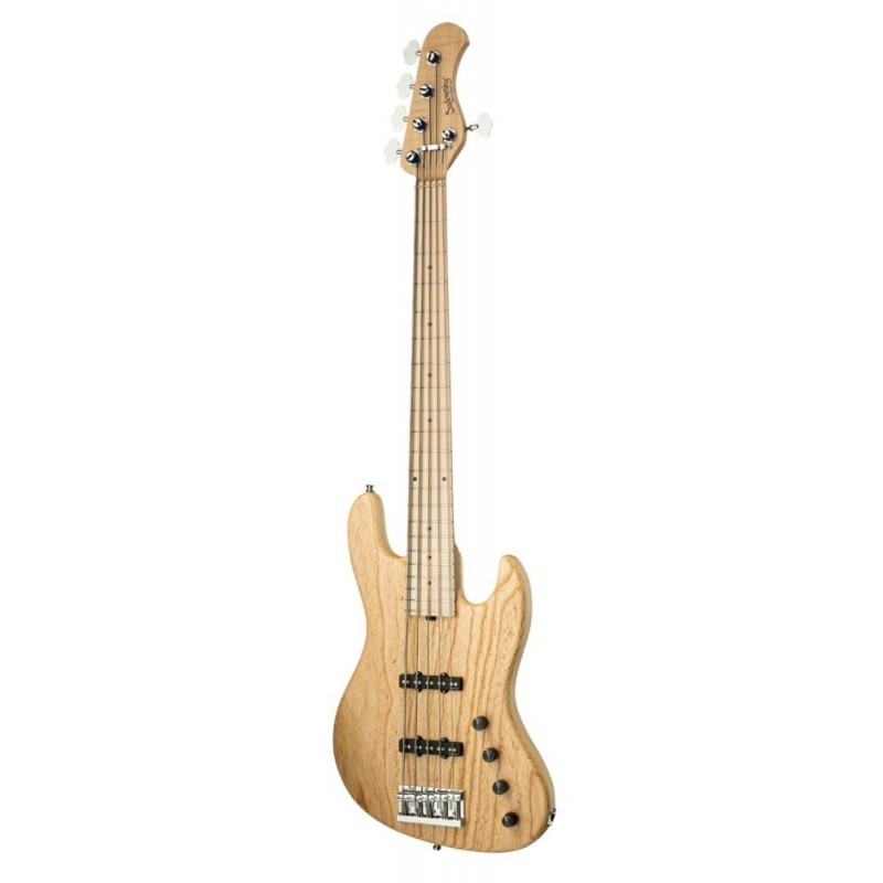 Sadowsky MasterBuilt 21-Fret Standard J/J Bass, Swamp Ash Body, 5-String - Natural Transparent Satin - 3