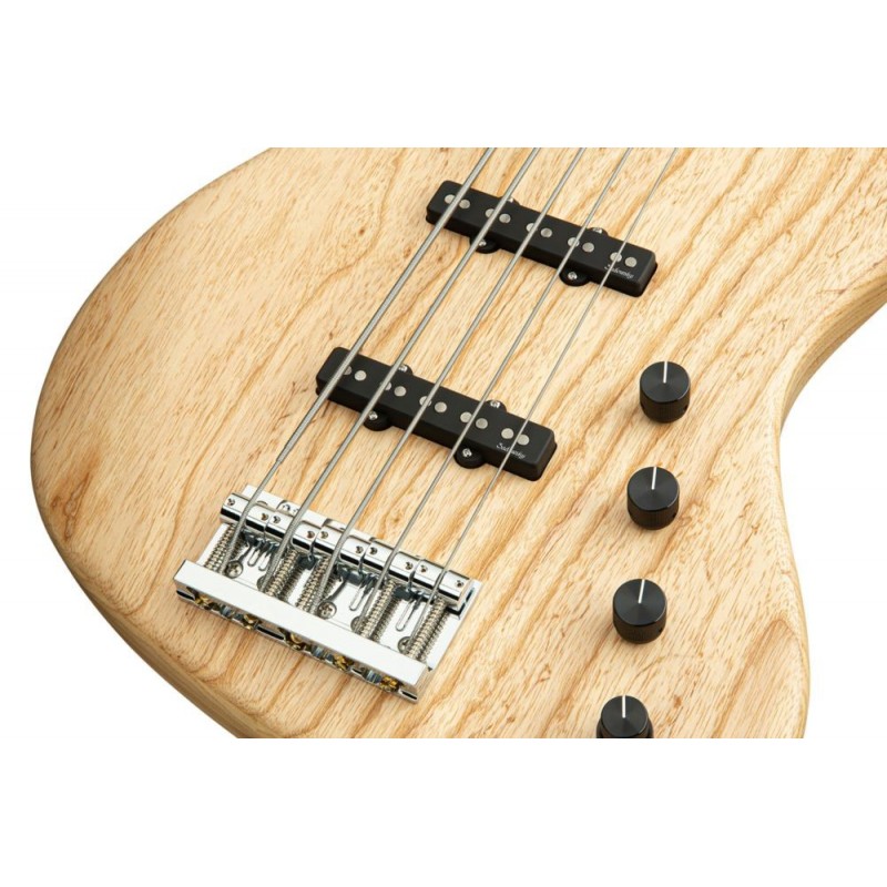 Sadowsky MasterBuilt 21-Fret Standard J/J Bass, Swamp Ash Body, 5-String - Natural Transparent Satin - 5