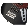 Sadowsky MetroExpress 21-Fret Vintage J/J Bass, Tigerstripe Ebony Fingerboard, Fretless, 5-String - Solid Black High Polish - 5