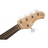 Sadowsky MetroExpress 21-Fret Vintage J/J Bass, Tigerstripe Ebony Fingerboard, Fretless, 5-String - Solid Black High Polish - 7